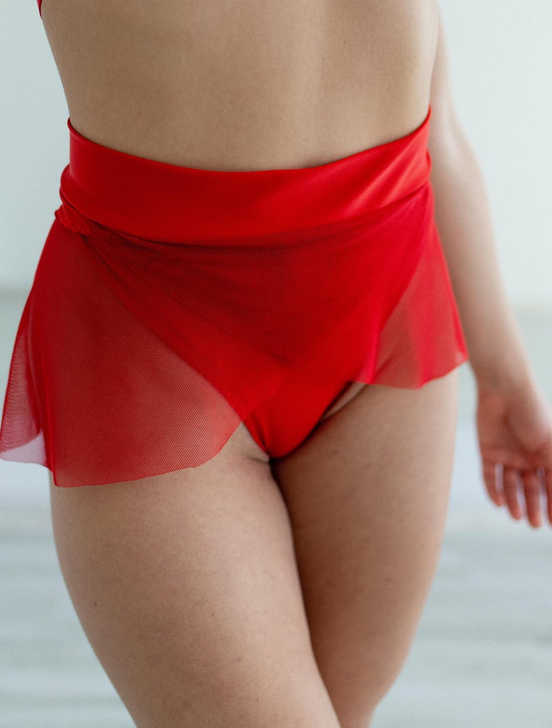 Sheer mesh mini skirt, Twerk booty skirts transparent image 2