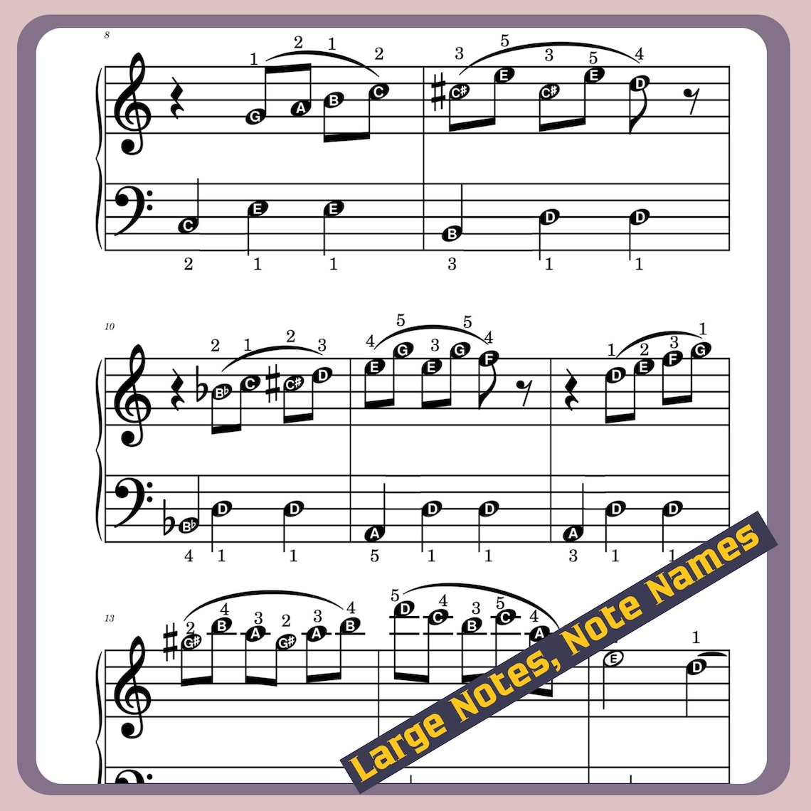 Nutcracker Waltz of the Flowers Easy Beginner Piano Sheet Music With ...