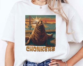 Chonkers the Sea Lion San Francisco Pier 39 Maritime T Shirt