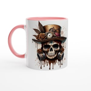 Steampunk Skull Mug - Unique Wasteland Design - Perfect Gift for Alternative Lovers