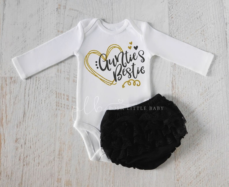 Aunties Bestie Baby Girl Clothing Newborn Outfit Girl Baby Etsy
