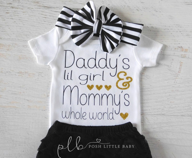 Baby Girl Clothing/ Baby Girl/ Coming Home Outfit/ Daddy's Etsy