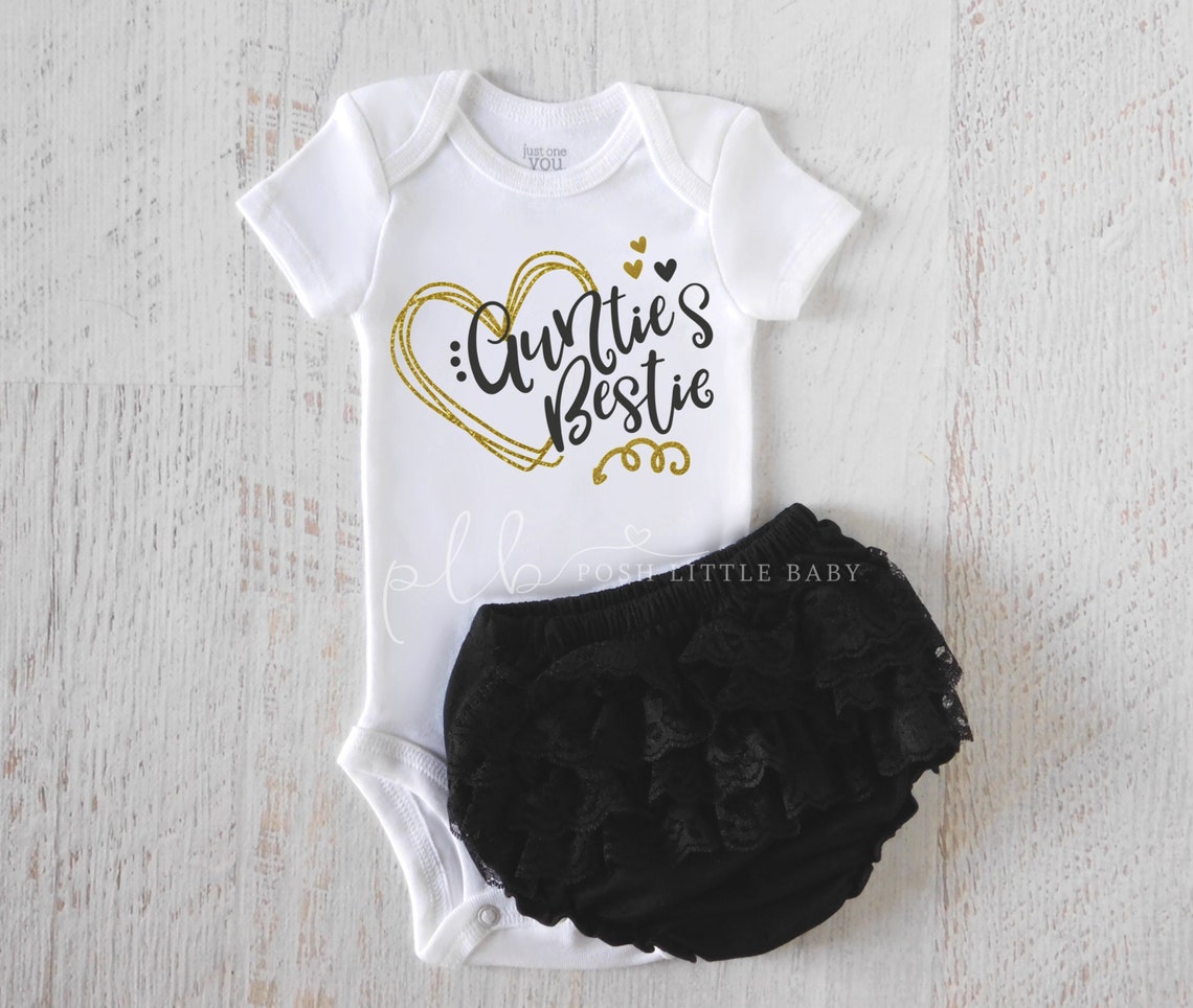 Aunties Bestie Baby Girl Clothing Newborn Outfit Girl Baby Etsy