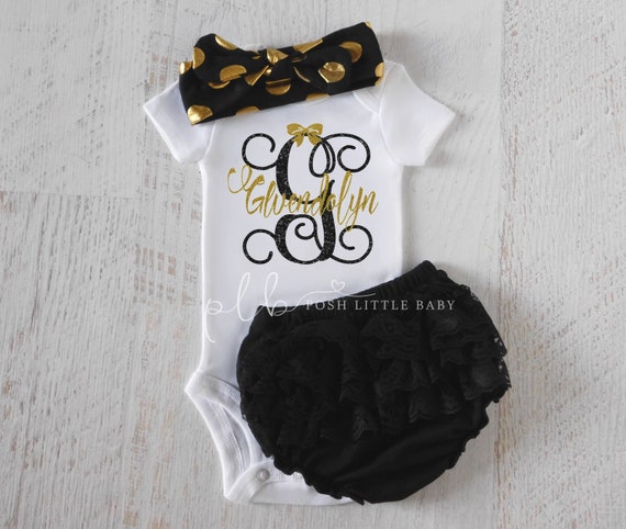 monogrammed baby outfits