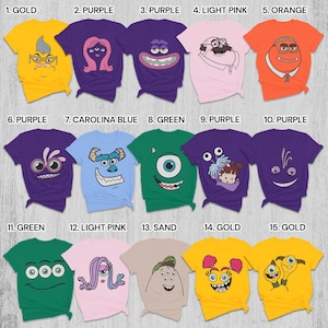 Monsters Incs Costume Shirt, Monsters Incs Family Halloween Shirt, Monsters University, Mike Wazowski Boo Sully Shirt, Halloween Party