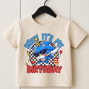 Sonic Birthday Shirt | Custom Sonic Shirt | Sonic Family Shirts | Birthday Party Shirt | Sonic Birthday Tees | Sonic Family Matching Shirts