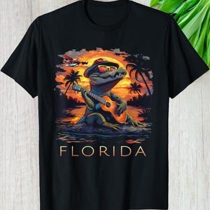 Florida Vacation Alligator Shirt, Funny Custom Gift For Trump Supporters, Cute Hoodie Long Sleeve Graphic Tee Alcatraz Personalized Gift