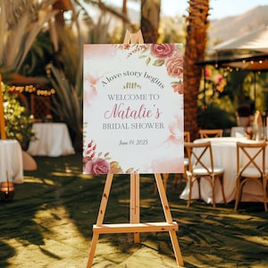 Love Story Brautparty Willkommensschild, Willkommensschild Hochzeit, Brautparty Willkommensschild, Hochzeitsschild