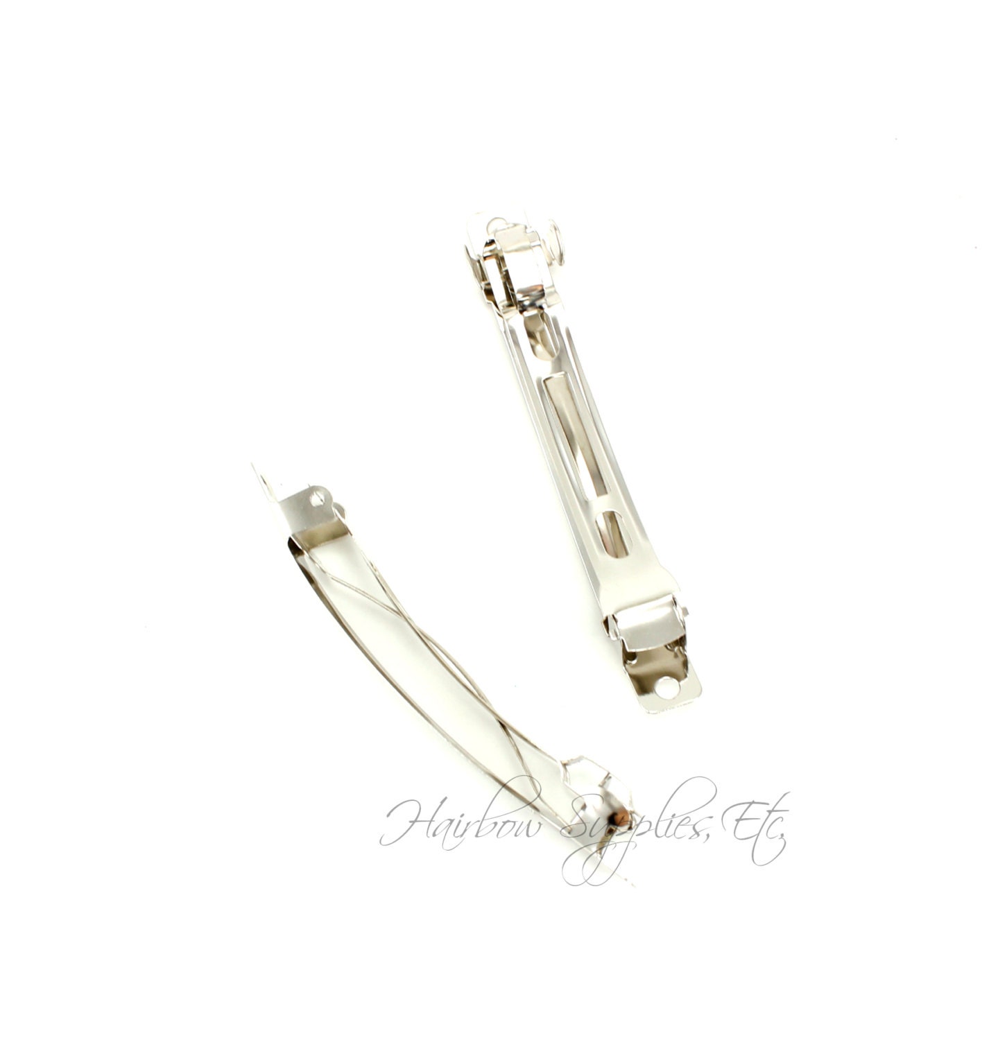 80 mm French Barrette Clips SILVER 10 quantity 3 1/8 inch Etsy