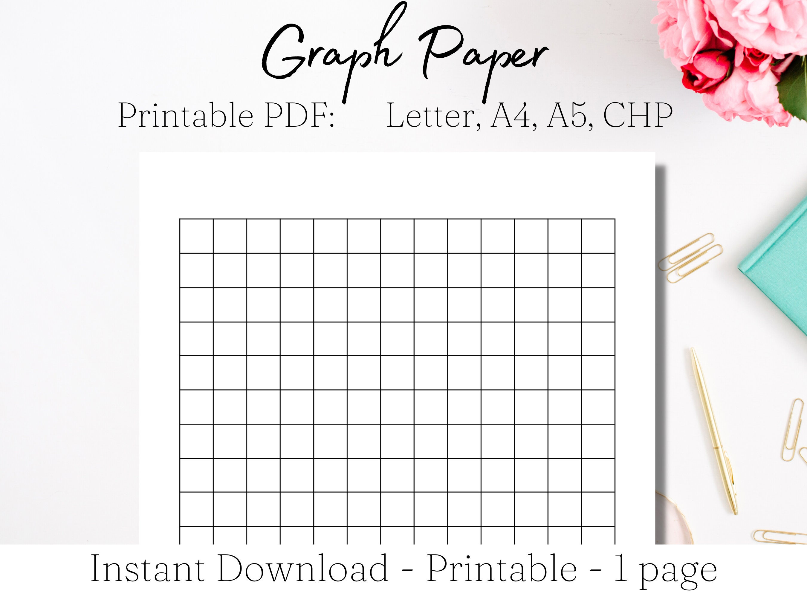 a4 graph paper etsy