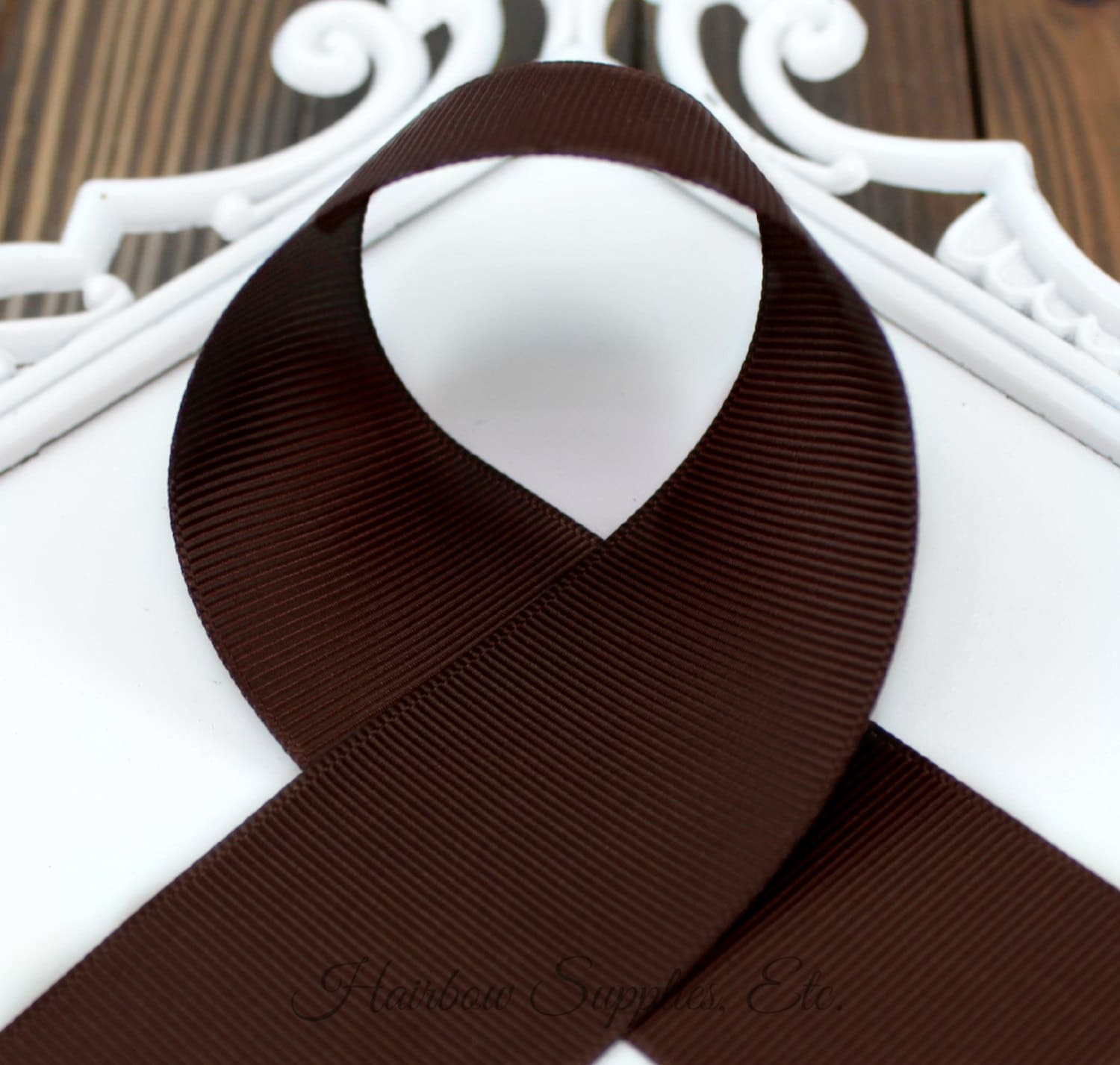 Brown ribbon 7/8 inch choose from 150 yards Grosgrain Etsy