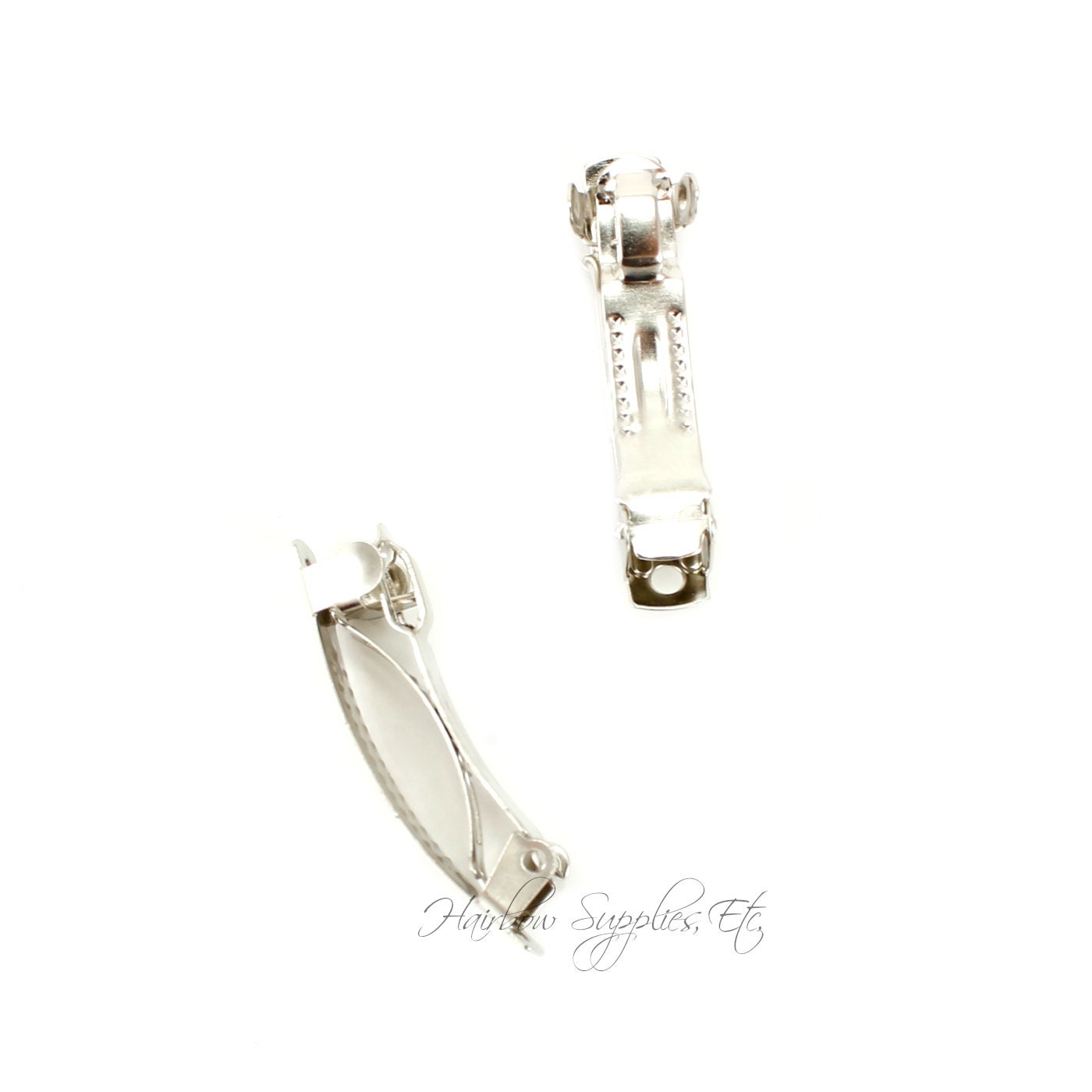 30 mm French Barrette Clips SILVER 100 quantity 11/4 inch Etsy