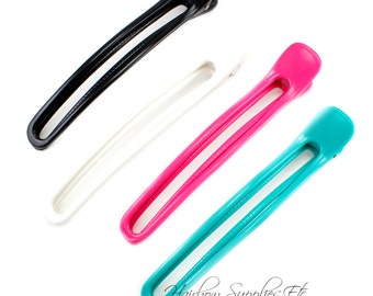 JUMBO Salon Clip with Tiny Gripping Teeth for holding Ribbon to make the BEST Hairbows, Jumbo Clip - Quantity of ONE