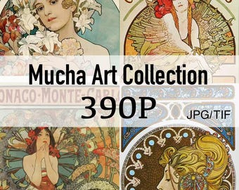 Colección de láminas Art Nouveau de Mucha: más de 390 imágenes en alta resolución (descarga digital)