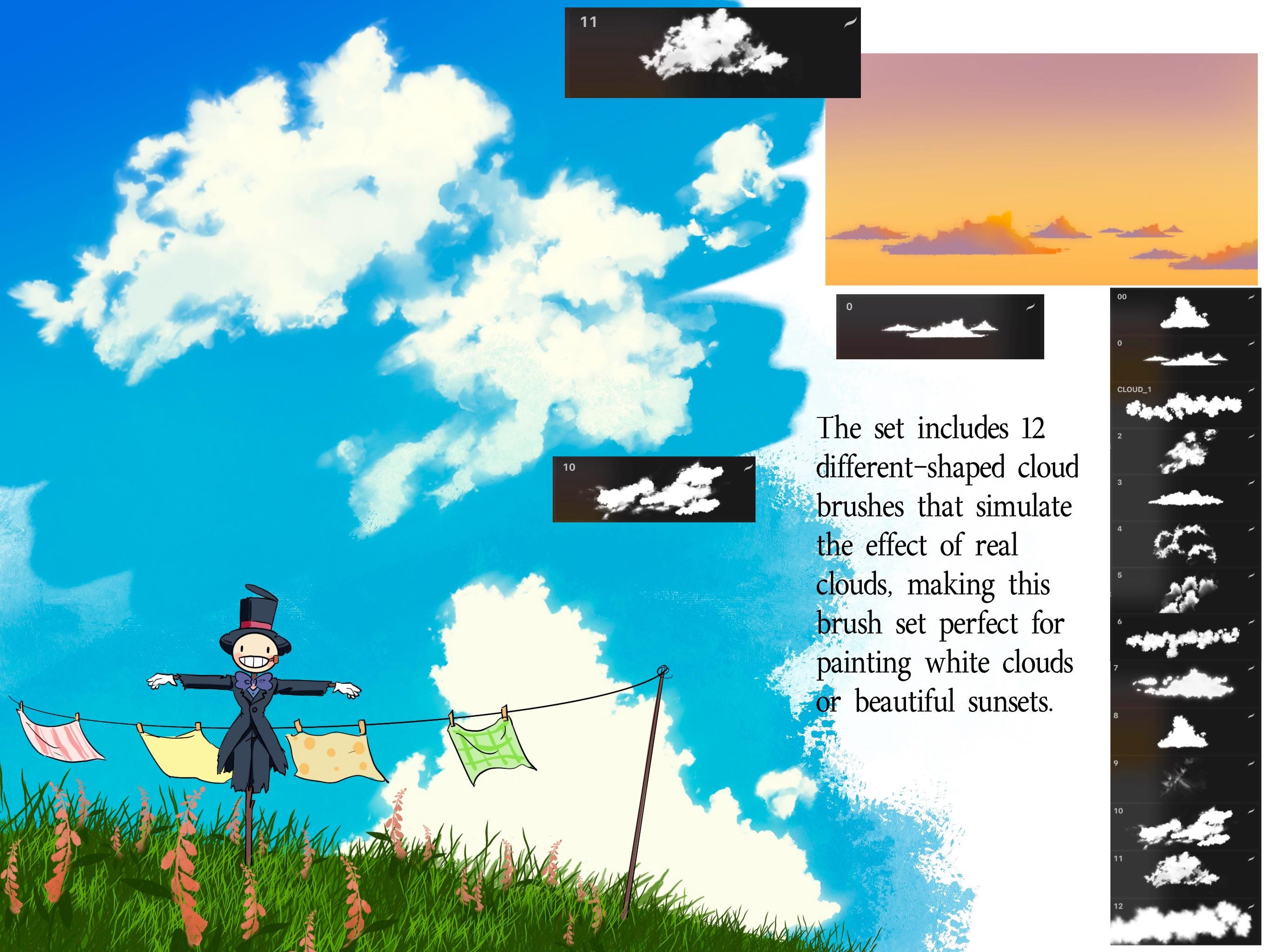 Ghibli Procreate Brush Set: 162 Nature & Fantasy Art Brushes (digital ...