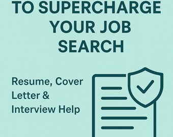 Job Search Toolkit | Resume & Cover Letter Help + Interview Prep + Printable Tracker