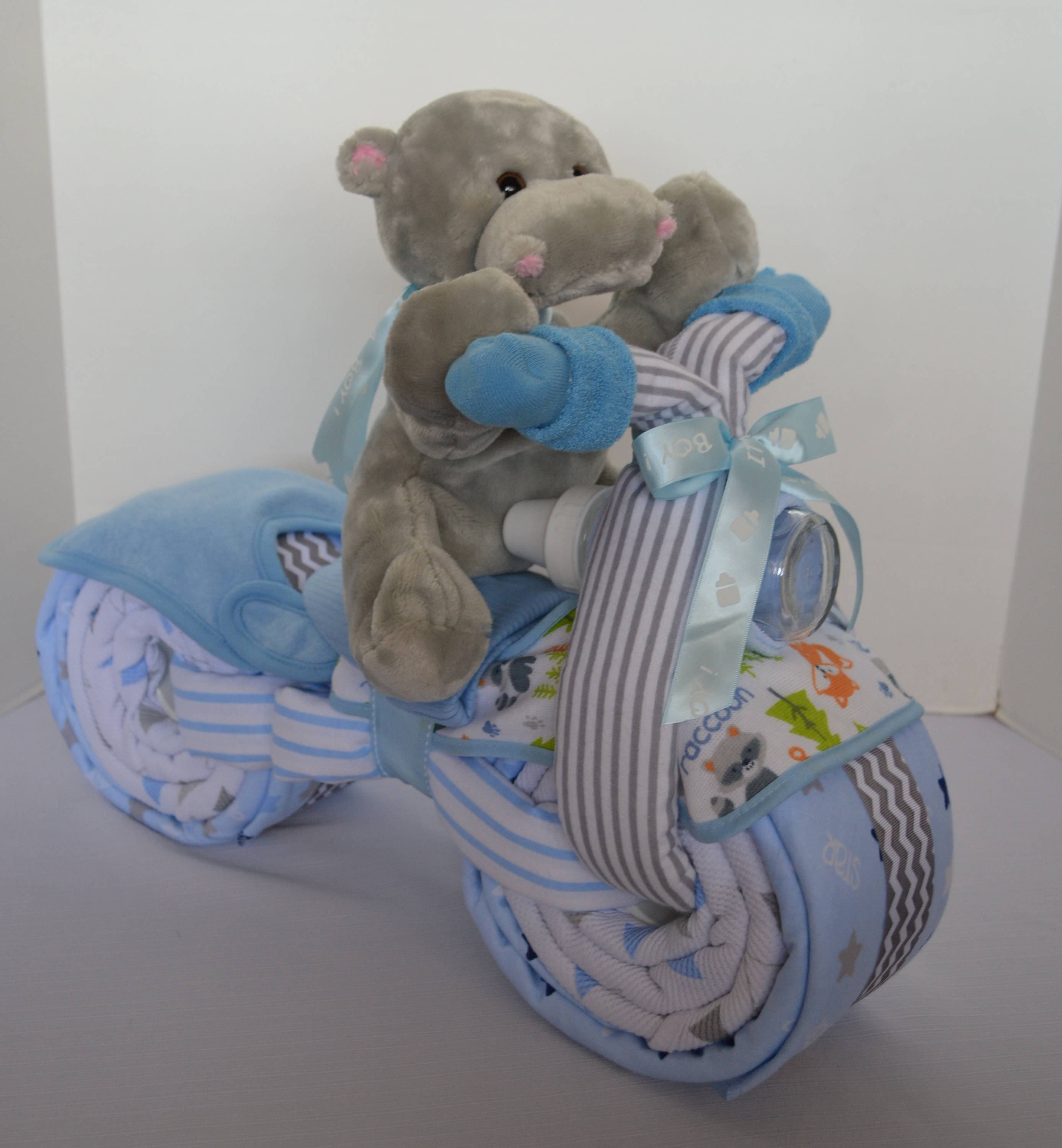 Motorcycle Bike Diaper Cake Jungle Safari Baby Shower | My XXX Hot Girl