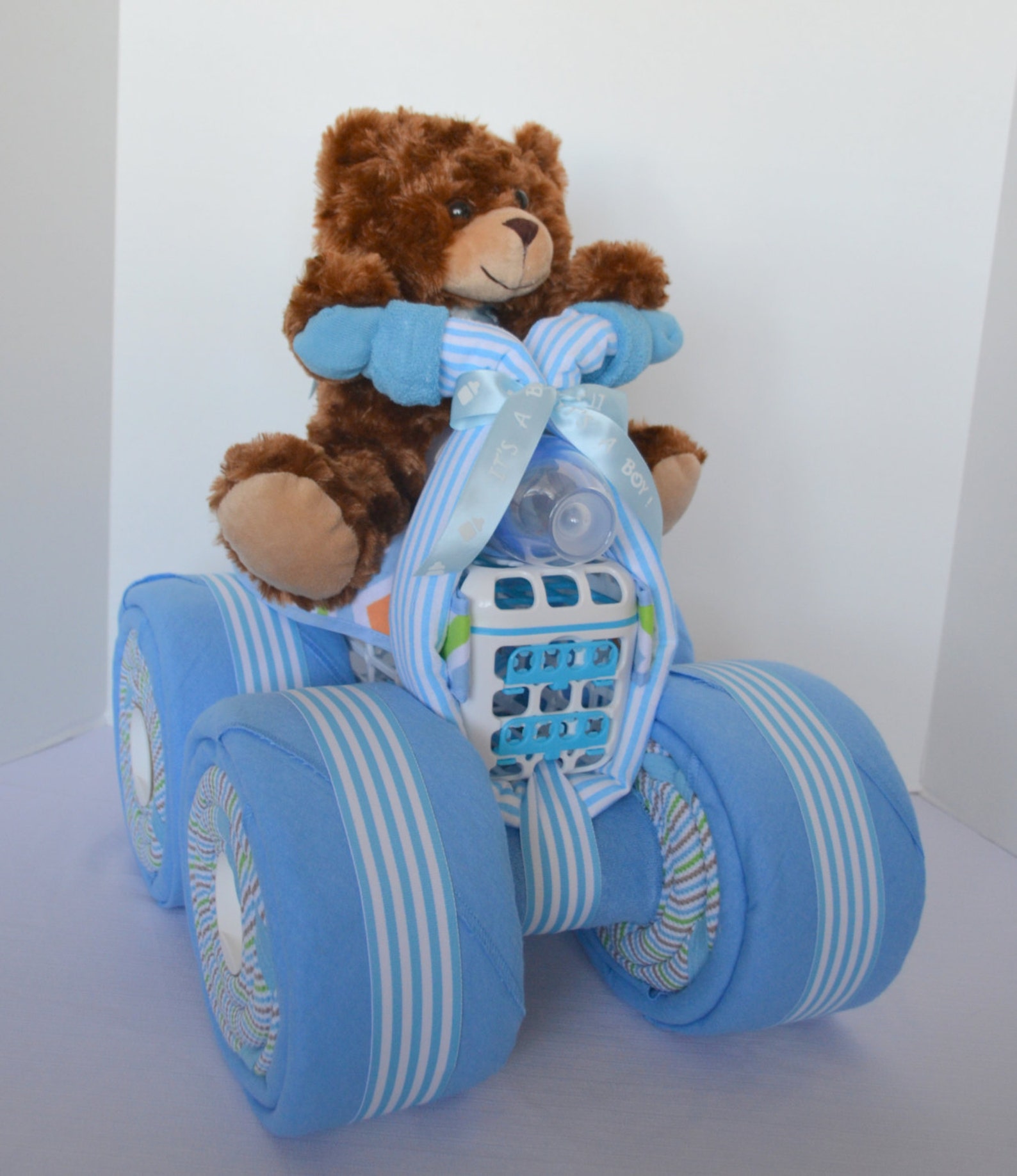 Diaper Cake 4wheeler Quad ATV Motorcycle Teddy Bear Baby Etsy