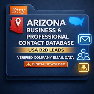 Arizona Business & Professional Contact Database | USA B2B Leads | Verified Company  | Email Data | Digital Download