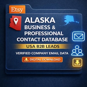 Alaska Business & Professional Contact Database | USA B2B Leads | Verified Company | Email Data | Digital Download