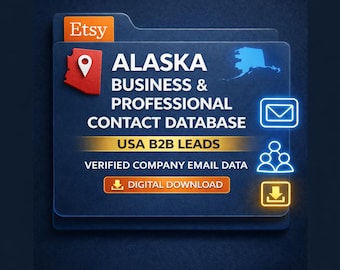 Alaska Business & Professional Contact Database | USA B2B Leads | Verified Company | Email Data | Digital Download