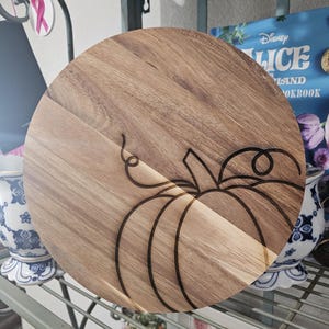 Salvamanteles redondo de calabaza de 9 pulgadas