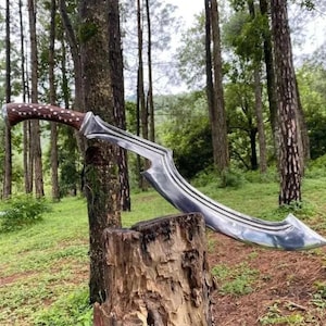 Custom Handmade Carbon Steel Viking Sword Sharp Blade Wooden Handle Sheath Included Hunting Survival Collectible Best Gift For Him