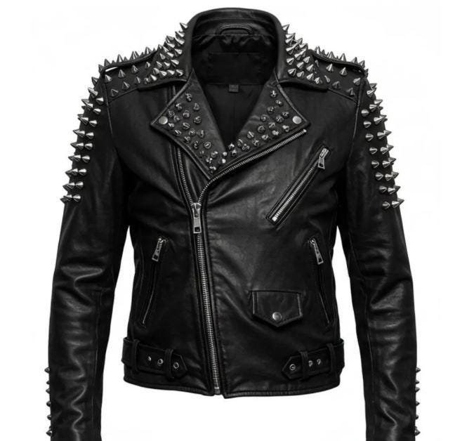 Punk leather jacket - Etsy 日本