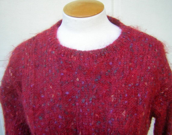 Vintage 90s Mohair Sweater - Long Tunic Length - … - image 4