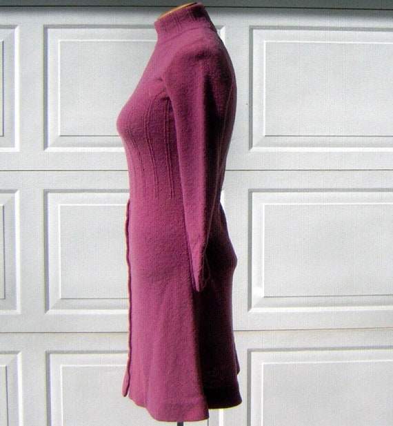 Sexy Sweater Dress Vintage 70s Made in Italy Ribb… - image 7