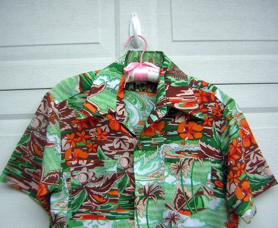Vintage 70s Aloha Shirt - Peter Maxx inspired Haw… - image 2