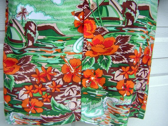 Vintage 70s Aloha Shirt - Peter Maxx inspired Haw… - image 3
