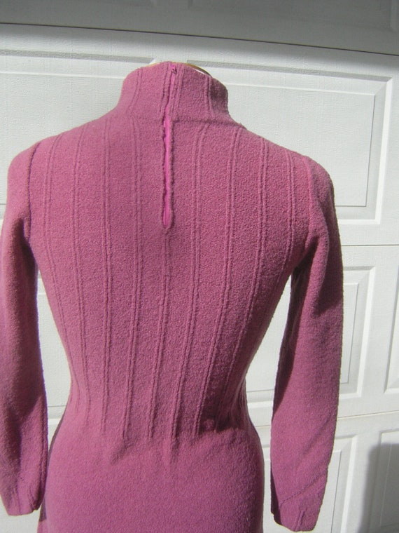 Sexy Sweater Dress Vintage 70s Made in Italy Ribb… - image 8