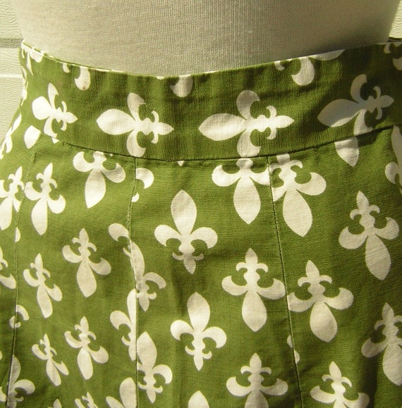 Size 2 Wedgwood Blue Skirt with Pocket - 1960s 70s Summer Cotton Separ –  Vintage Vixen Clothing