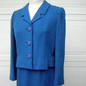 HARROD'S Suit Royal Blue Wool Tweed Vintage 1960s 2 Pc - Etsy