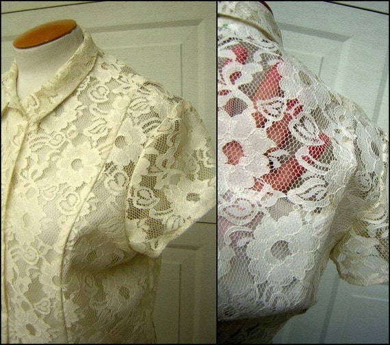 Women's Lace Embroidery Tops Hollow Lace Up Shirts Plus Size