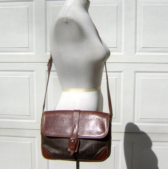 Vintage GUCCI Shoulder Bag with Original Box / Du… - image 6