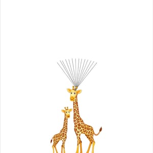 Free Printable Giraffe Baby Shower Guest Tree