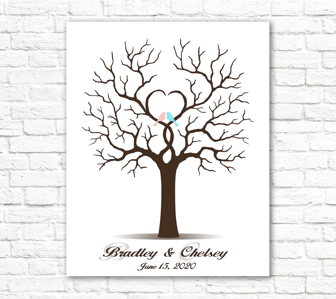 Wedding Guest Book Alternative Wedding Guestbook PRINTABLE Custom