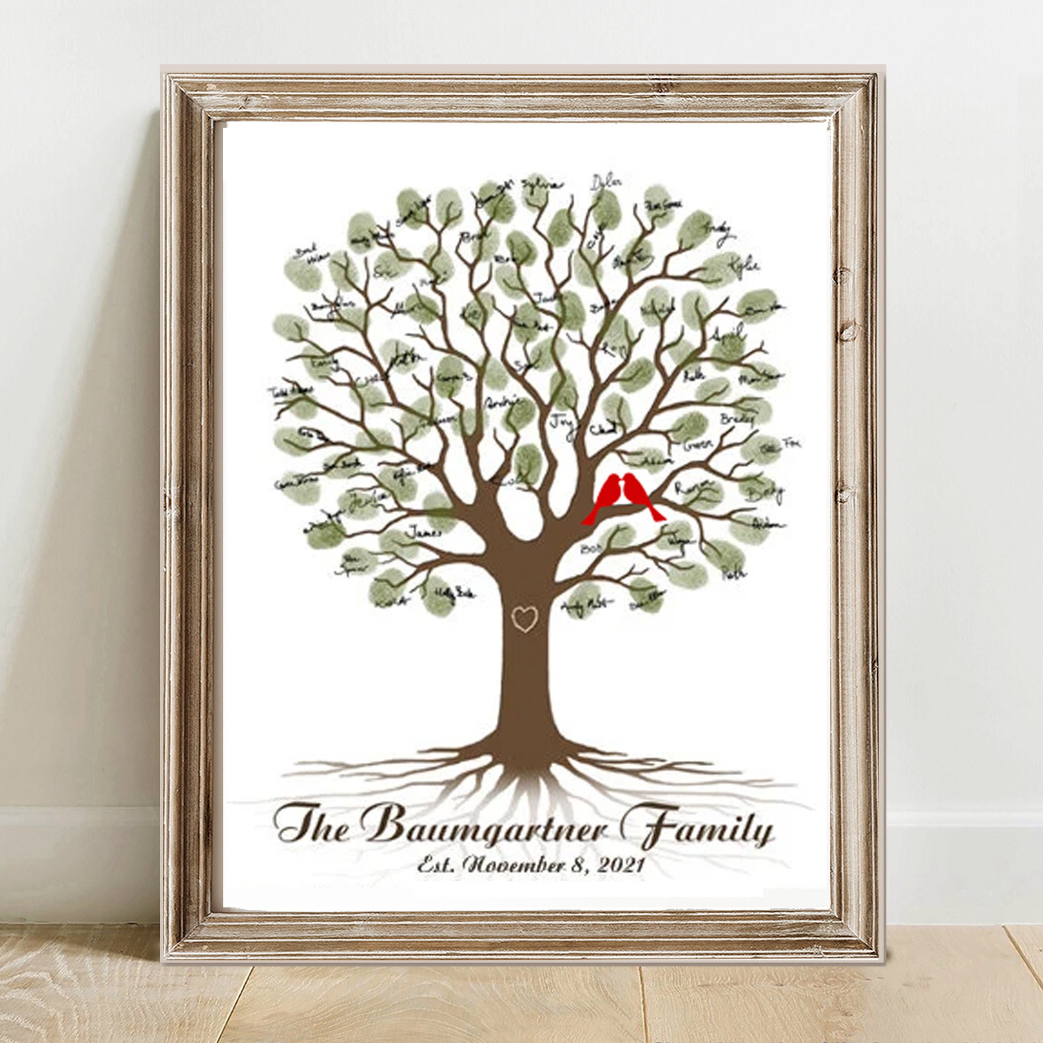Custom Family Tree Printable Wall Art Fingerprint Tree Print Personalized Family  Tree Thumbprint Guest Book Gift for Mom Dad Mother Grandma - Etsy Sweden, image size:2058x2058