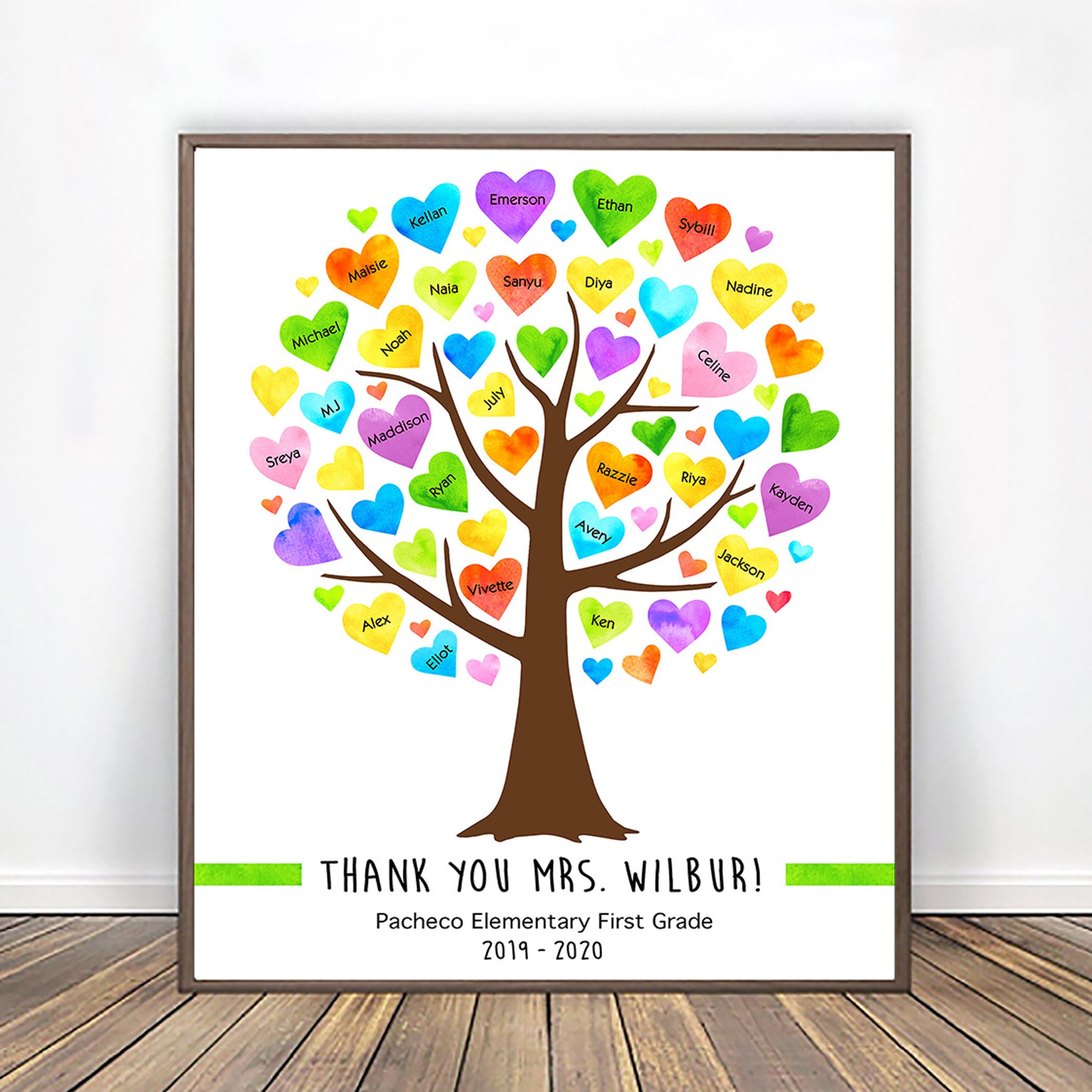 Davrock Teacher Gifts Keychain - Thank You Acrylic Heart Keepsake For Women