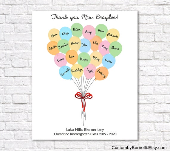 Cadeau Personnalisé Enseignant - Pomme Multicolore - École Maternelle - Fin D'Année