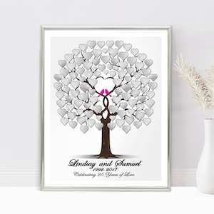 25th Anniversary Gift for Parents, 25th Wedding Anniversary Gift PRINTABLE Silver Anniversary, Personalized ANY YEAR Anniversary Guest Book