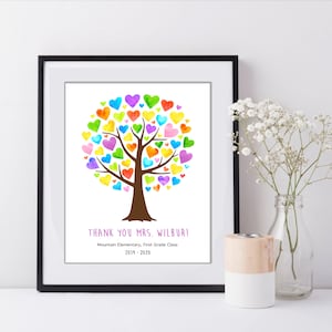 INSTANT DOWNLOAD Teacher Appreciation Gift Rainbow Heart - Etsy
