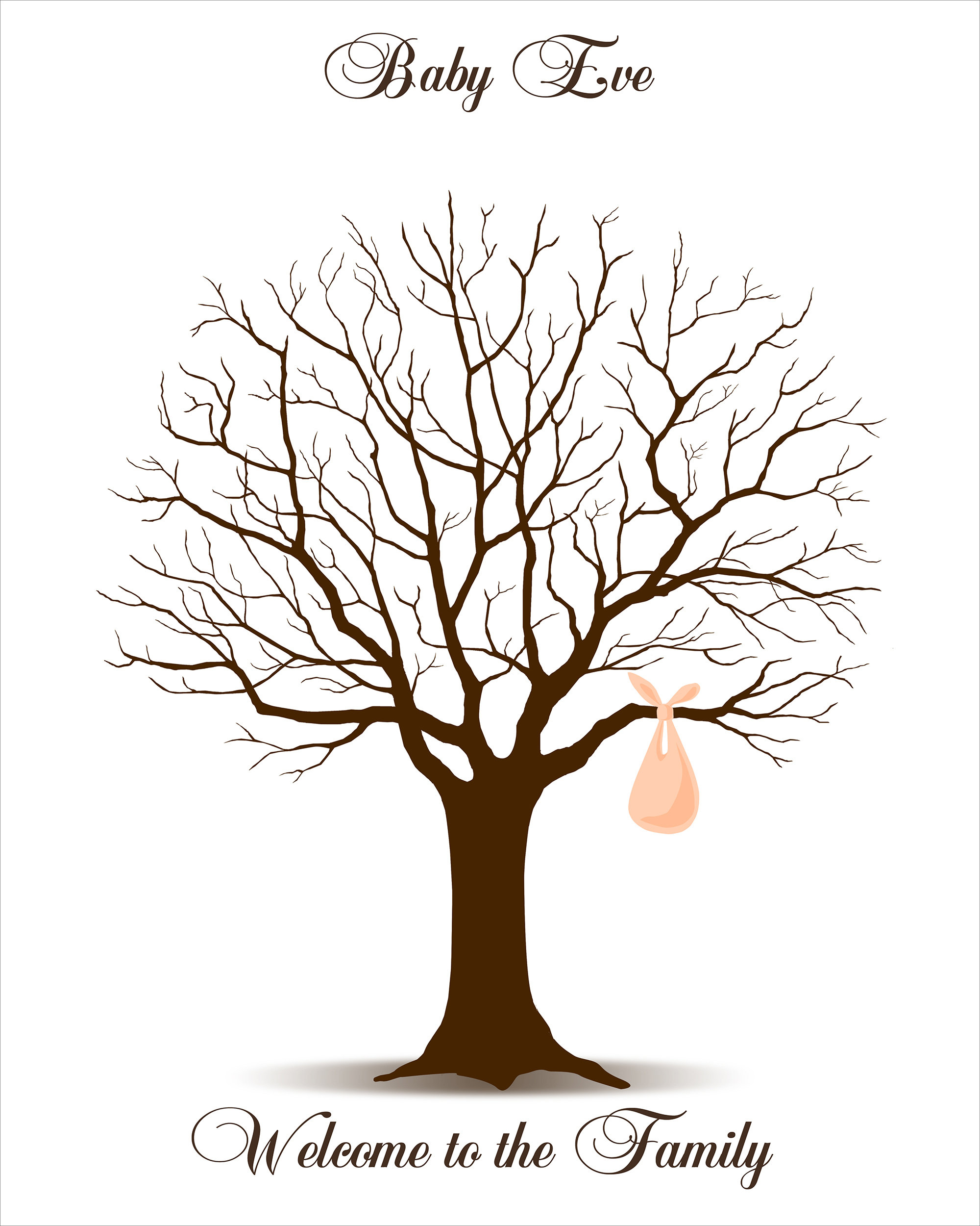 printable fingerprint tree