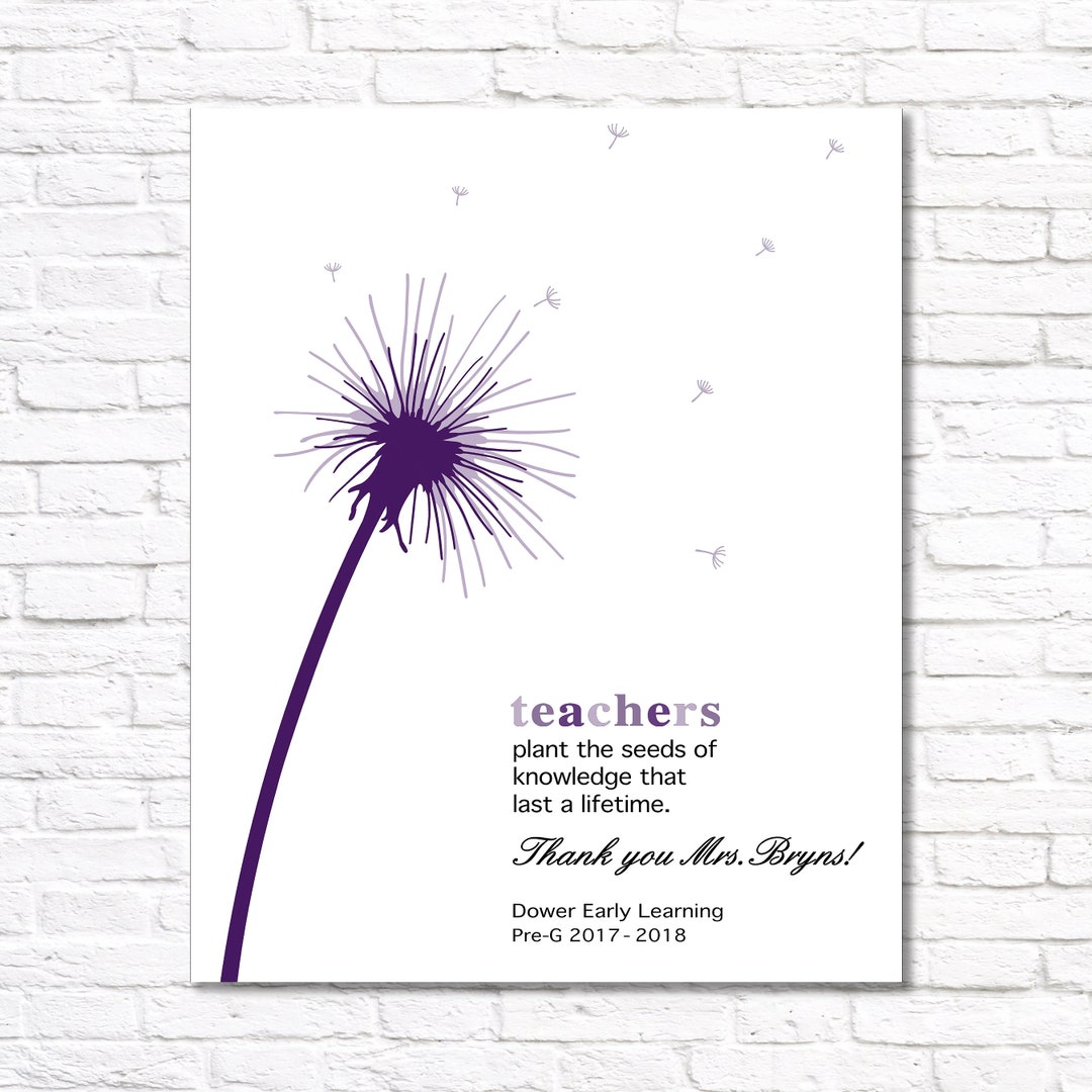 Personalized Teacher Appreciation Gift for Teacher, End of Year Teacher ...