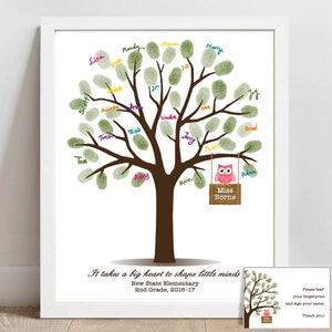 Guest Book Tree Graduation Fingerprint Tree, Grad Party, Class Of