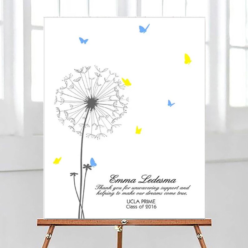 Teacher Appreciation Gift, Fingerprint Dandelion Teacher Thank You Gift ...