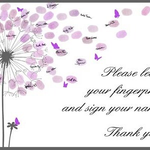 Teacher Appreciation Gift, Fingerprint Dandelion Teacher Thank You Gift ...