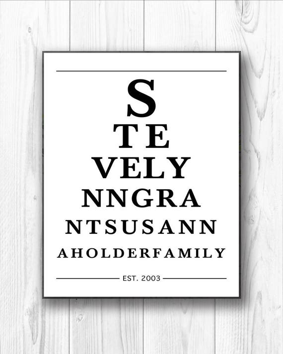 Mother S Day Eye Chart